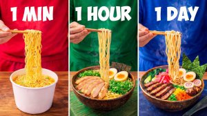 1 МИНУТА vs 1 ЧАС vs 1 ДЕНЬ РАМЭН