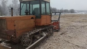 Обзор Дт-75 с мульчером