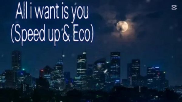 All i want is you
(Slowed & Eco)