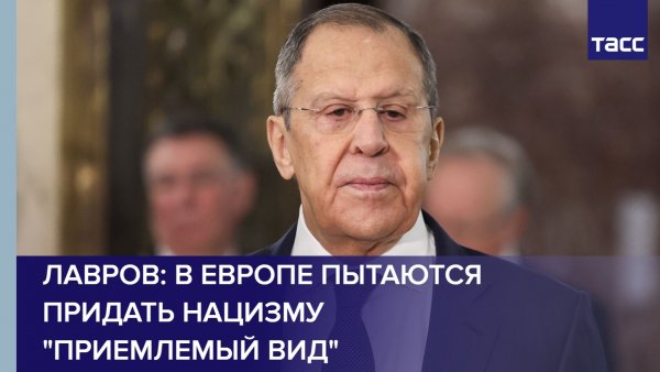 Лавров: в Европе пытаются придать нацизму "приемлемый вид"
