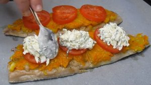 Скумбрия, сочная, нежная. Язык можно проглотить, так вкусно.