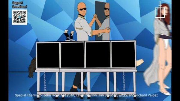 Human card Trick illusion Swordbox 31