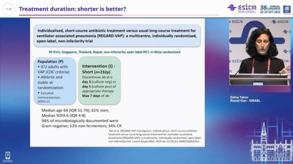 Treatment duration shorter is better Dafna Yahav