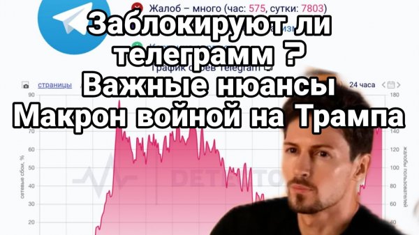 ЗАБЛОКИРУЮТ ЛИ ТЕЛЕГРАММ МАКРОН ИДЕТ ВОЙНОЙ НА ТРАМПА