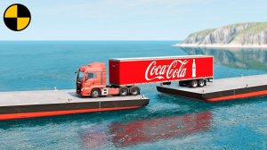 Автомобили VS Плавающий Мост | BeamNG Drive
