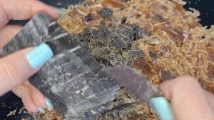 🔪Моя первая резка дегтярного мыла🔪 Перебирание россыпи дегтярной крошки