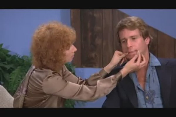 Boxer and his boss, a woman with long nails