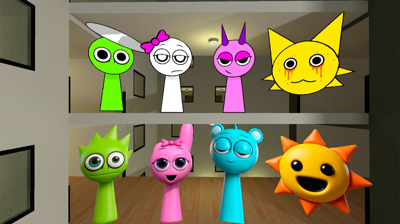 Спрунки 4К хотят Вернуть Своих Друзей От Спрунки С Разными Частями смотреть онлайн