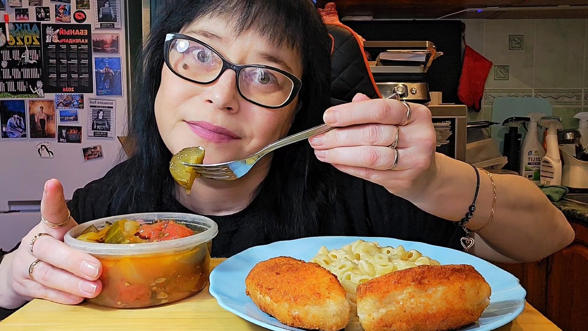 Мукбанг | Котлеты по-киевски,Макароны с сыром | Обжор Асмр смотреть онлайн