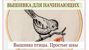 Вышивка птицы для начинающих пошагово