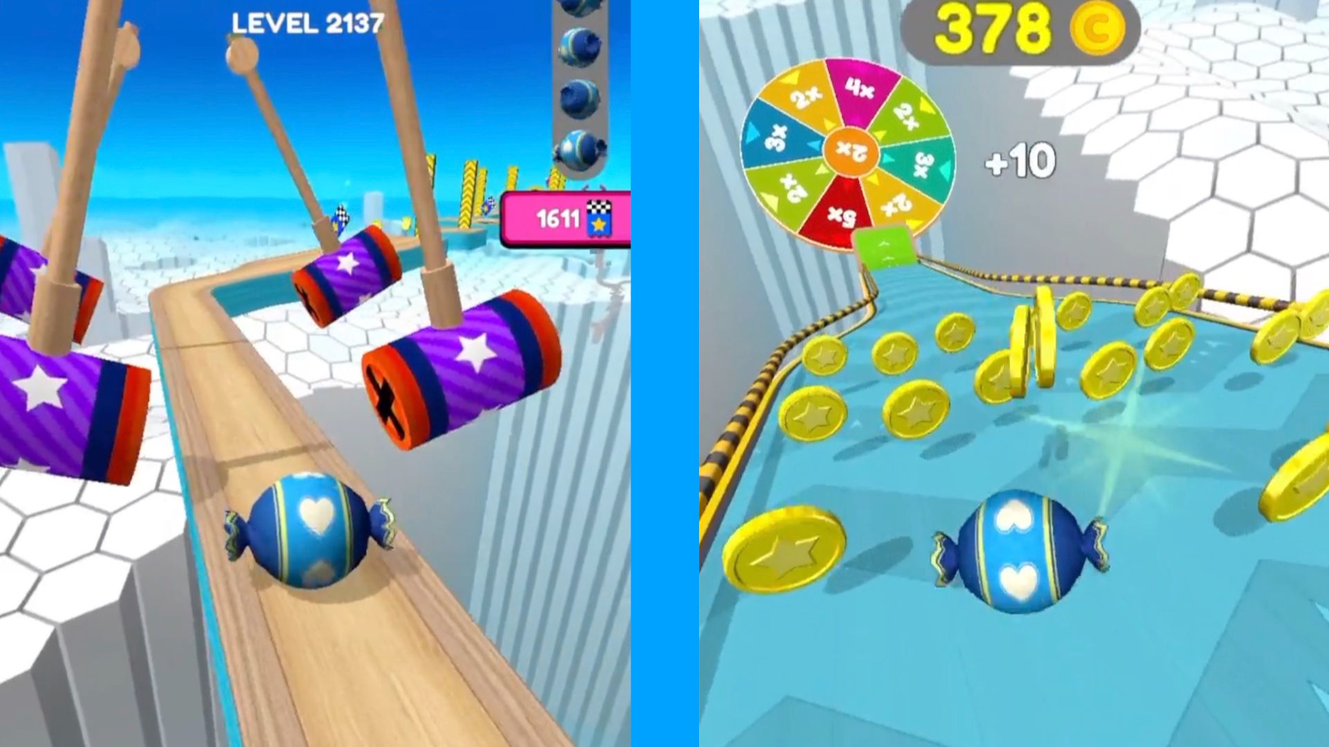 Going Balls Super Speed Run Gameplay New Update Level 2137 To 2140 Banana Frenzy Race Super Bonus