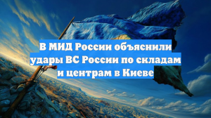 В МИД России объяснили удары ВС России по складам и центрам в Киеве
