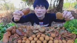 #MUKBANG Лапша со свиными потрохами и свежими овощами! МУКБАНГ ОБЕД ЕДА ASMR