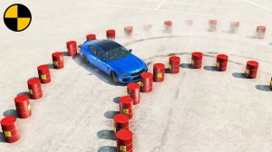 Дрифт-Кары VS Взрывающиеся Бочки #2 | BeamNG Drive