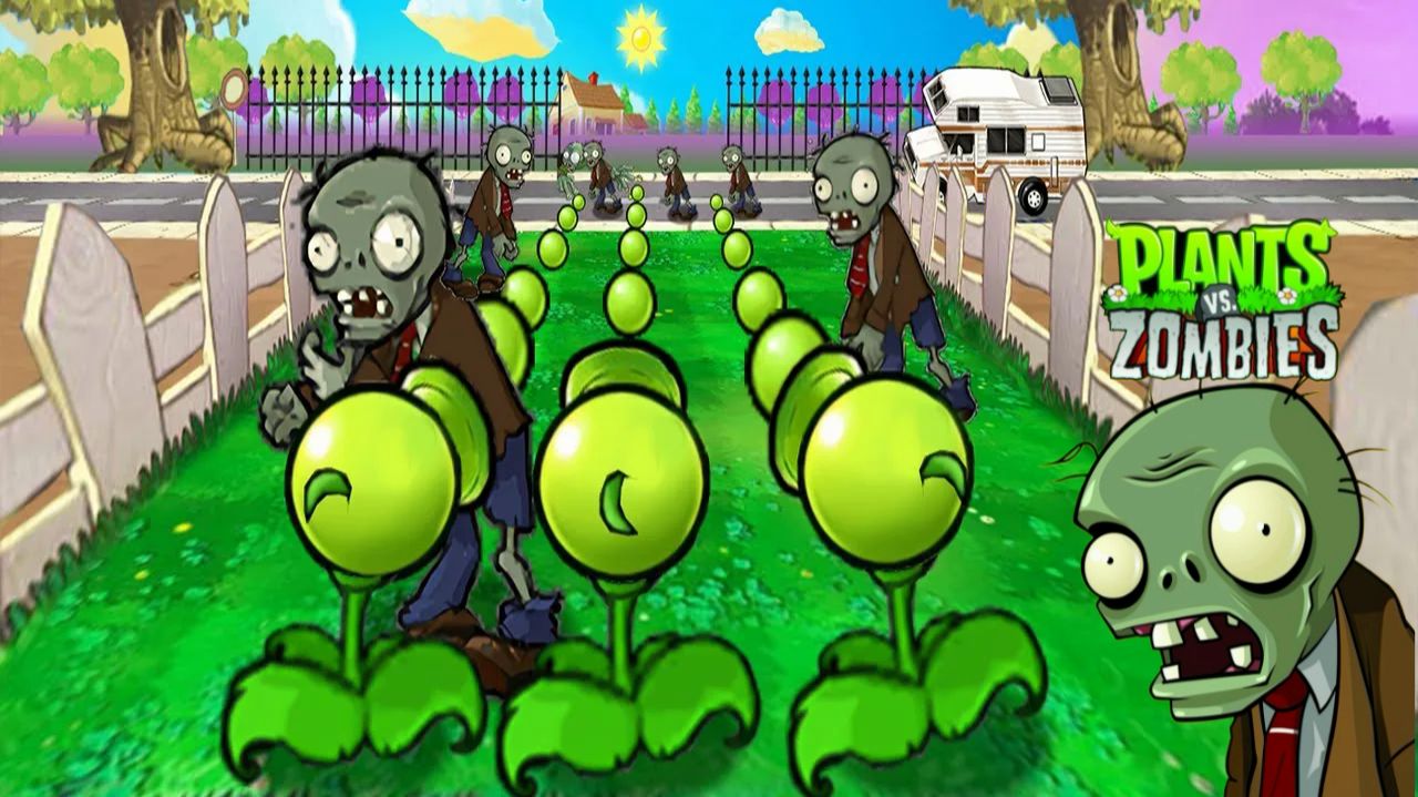 Зомби против растений! Plants vs Zombies ПвЗ PvZ Растения против Зомби смотреть онлайн