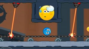 Красный Шар в игре Bounce Ball 6 Уровни 106-110