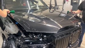 BMW X7 оклейка кузова полиуретановой пленкой, Тонировка задней полусферы LLumar. #детейлинг#BMW