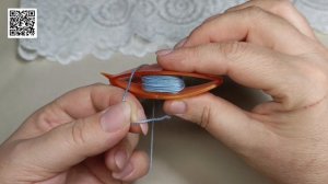 узел фриволите с переворотом. уроки фриволите для начинающих