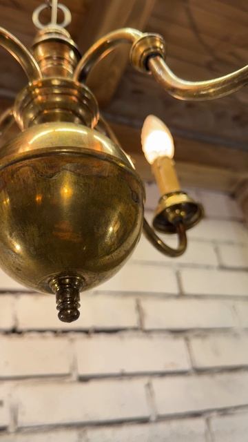 Антикварная церковная люстра на 4 свечи 20814