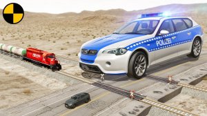 Супергигантская Полицейская Машина VS Бандит | BeamNG Drive