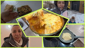 09.02.2026 // Лазанья из кабачка // В гости к дочери // Овсяные лепешки пп