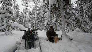 Три дня в тайге_ соболь, лось и жадная щука! Проверка путика и рыбалка.