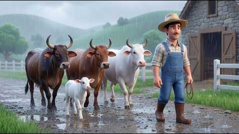 У старого Макдональда была ферма | Дети изучают животных и жизнь на ферме 🐎🐄