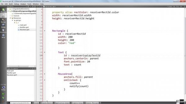 018 Signals and Slosts Demo2 ( Have two external components communicate)