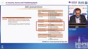 Kidney injury management in trauma, burns and rhabdomyolysis Thomas Rimmelé