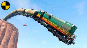 Поезда VS Скала | BeamNG Drive