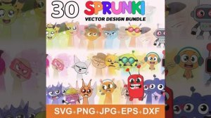 Sprunki Characters SVG Bundle: Gaming Clipart, Shirt Design (digital Files) - Etsy