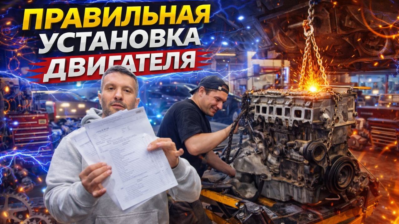 Правильная установка контрактного двигателя