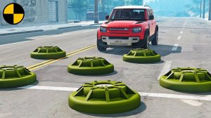 Автомобили VS Мина | BeamNG Drive