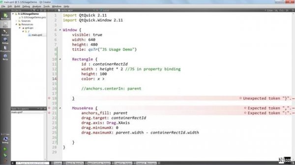 027 Javascript Used in QML Code