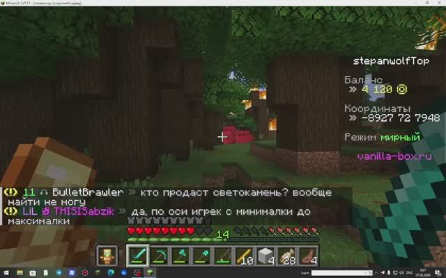 Играю на Vanilla Box