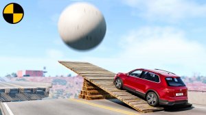 Автомобили VS Катапульта | BeamNG Drive