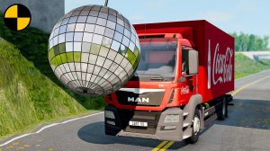 Автомобили VS Диско-Шар | BeamNG Drive