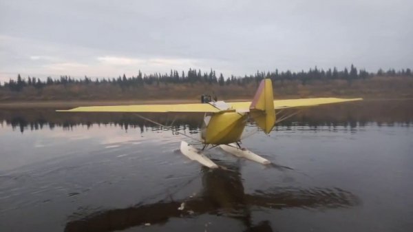 Первый полет с поплавками x-air standard