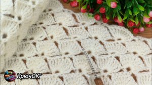 Узор крючком 76 #вязаниекрючком #узорыкрючком