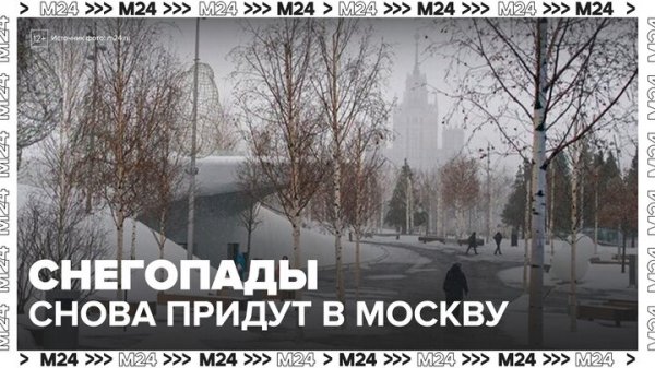 Снегопады снова придут в Москву на следующей неделе - Москва 24