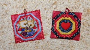 Кухонные прихватки к 8 марта.