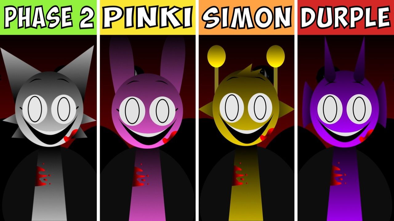 INCREDIBOX SPRUNKI: ФАЗА 2 НО ВСЕ — PINKI 💖 VS SIMON 👨🎤 VS DURPLE 💜! смотреть онлайн