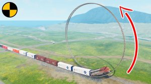 Поезда VS Петля | BeamNG Drive