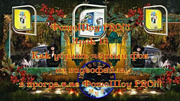 ФотоШоу PRO! Урок 13! Новая серия уроков! Как убрать чёрный фон из видеофайла в программе ФотоШоу!