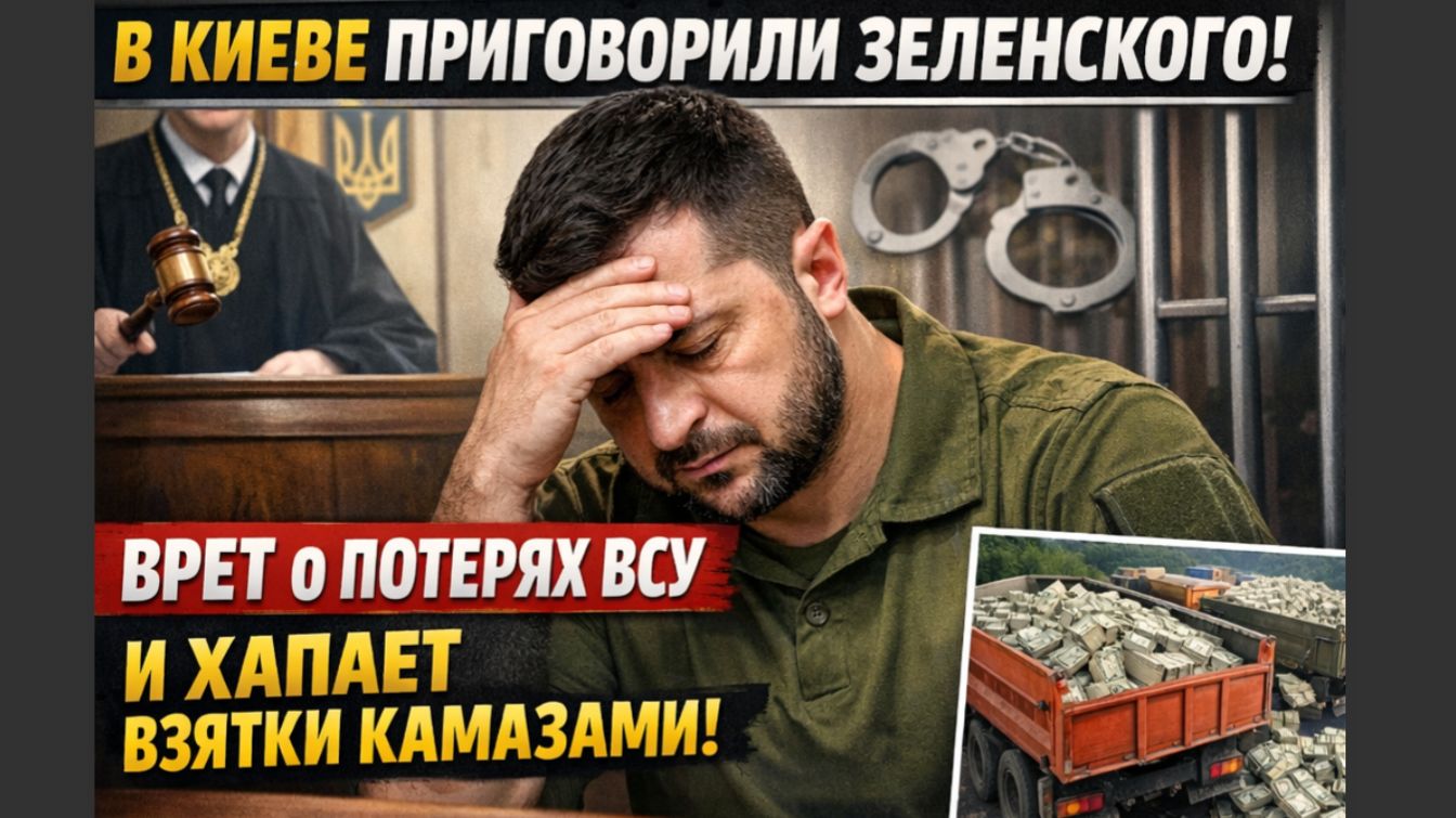 В КИЕВЕ ПРИГОВОРИЛИ ЗЕЛЕНСКОГО! ВРЕТ О ПОТЕРЯ ВСУ Х И ХАПАЕТ ВЗЯТКИ КАМАЗАМИ! смотреть онлайн