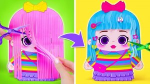 Вызов преображения прически бумажных кукол! ✂️💖 Драма, розыгрыши и преображения