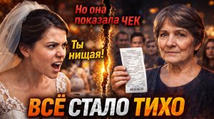 Невеста назвала свекровь нищей. Но один чек заставил замолчать весь зал