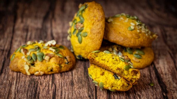 МЯГКОЕ ТЫКВЕННОЕ ПЕЧЕНЬЕ С КЛЮКВОЙ