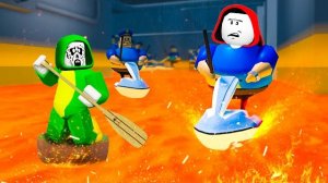 Побег из лавовой тюрьмы Барри! Анимация