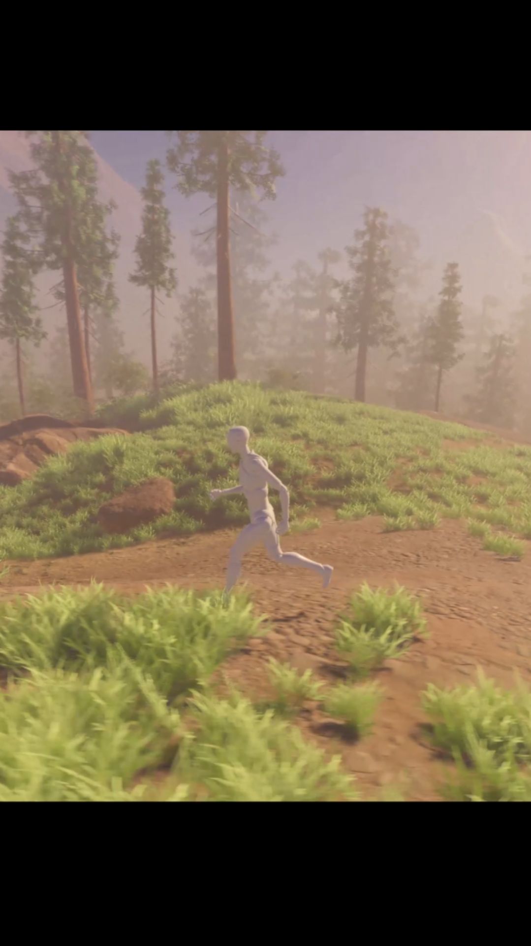 Unity3d горная локация с рекой и озером